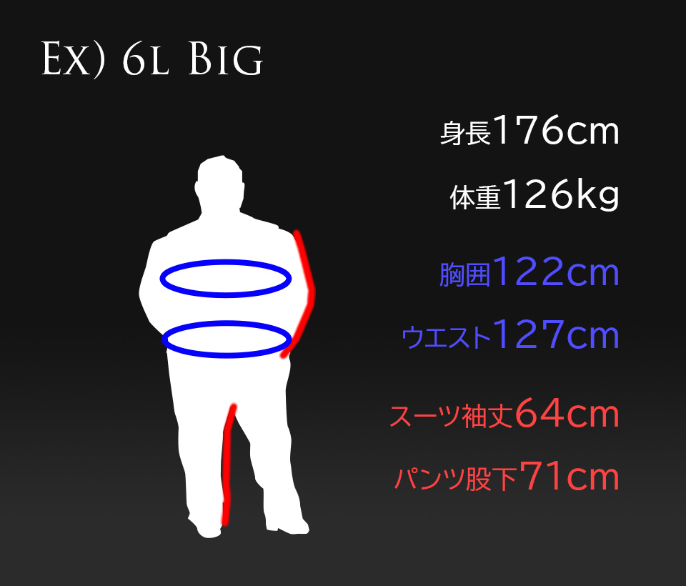 大きいサイズ5L exsample