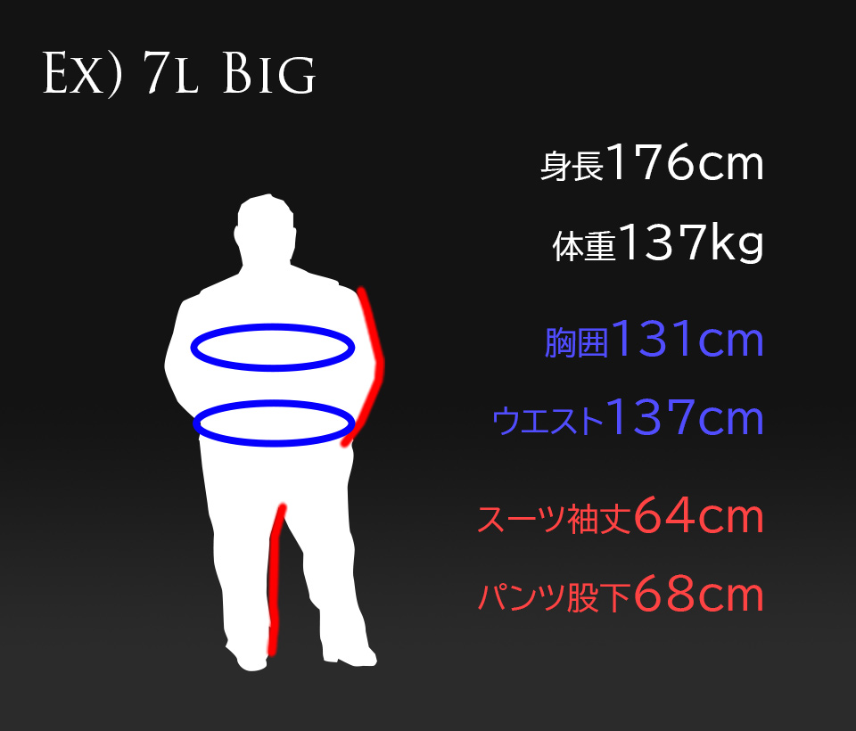 大きいサイズ5L exsample